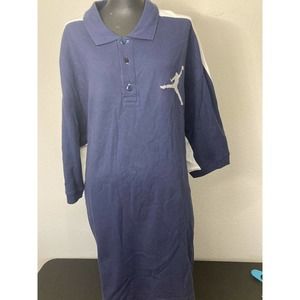 Nike Jordan Jump Man 90s Polo Shirt  XXL NAVY BLUE
